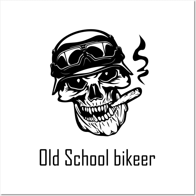 Old School bikeer Wall Art by Treshr